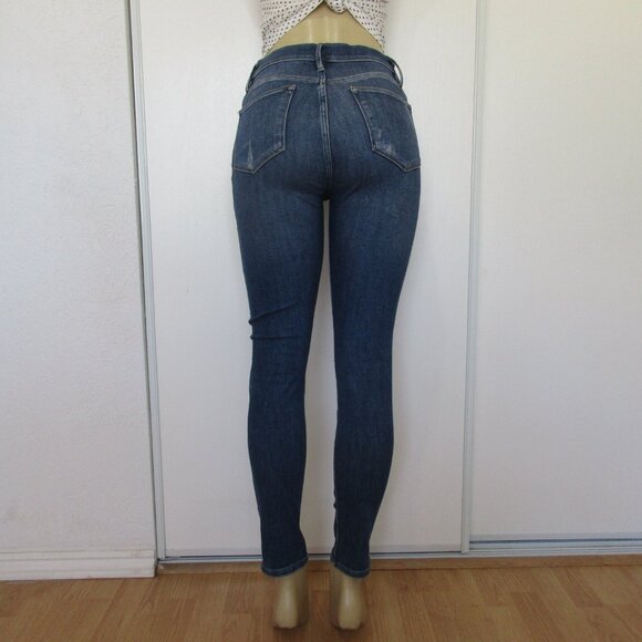FRAME Denim Jeans Size 28 Le High Skinny Distressed - Picture 5 of 13
